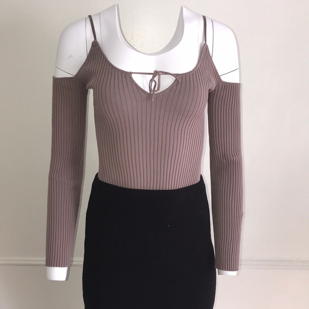 Honey Punch Cold Shoulder Bodysuit